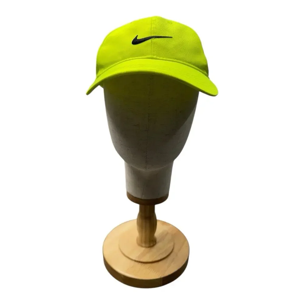 Nike Youth 4-7 Bright Neon Highlighter Yellow Adjustable Hat Cap Classic Active